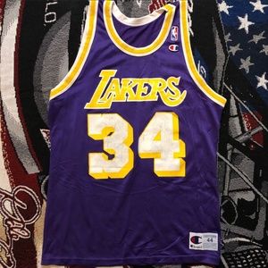 ❌SOLD❌Vintage Shaq Los Angeles Lakers Size 44
